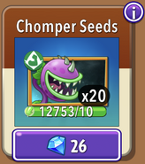 Chomper's seeds in the store (10.7.1)