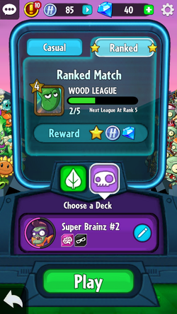 The pvz heroes matching is not fair the game give me rank 20 player and i  am rank1 : r/PlantsVSZombies