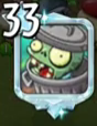 Trash Can Zombie as the profile picture for a Rank 33 player
