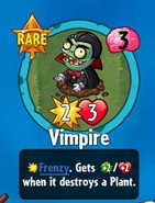 The player receiving Vimpire from a Premium Pack