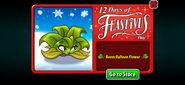 Boom Balloon Flower in an advertisement for the 7th day of Feastivus 2021