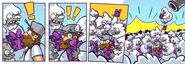 Treasure Yetis appearing in a comic strip from PvZ2