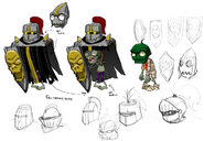 Another old Knight Zombie concept art