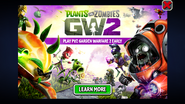 An advertisement for Plants vs. Zombies: Garden Warfare 2 in Plants vs. Zombies 2