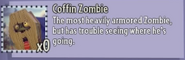 Coffin Zombie's stickerbook description in Garden Warfare