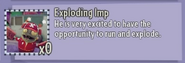 Exploding Imp's stickerbook description in the Garden Warfare 2 Beta