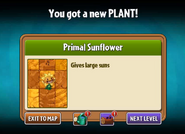 Primal Sunflower unlocked