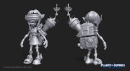 Concept model sculpture of the Commander S skin (Plants vs. Zombies: Battle for Neighborville)