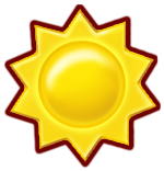 HD Sun counter icon