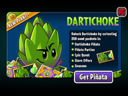 Dartichoke in an advertisement