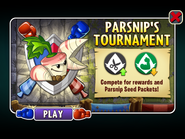 Parsnip in an ad for Parsnip's Tournament