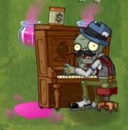 Pianist Zombie crushes a potion