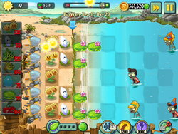 Big Wave Beach - Day 28, Plants vs. Zombies Wiki