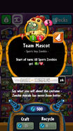 Team Mascot's statistics