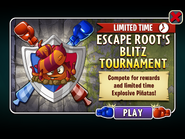 Escape Root in an advertisement for Escape Root's Blitz Tournament in Arena