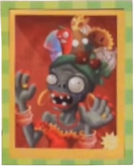 Fruit Headdress Zombie in a Plants vs. Zombies sticker album