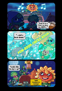 The third and final comic strip in the plant mission "Dance-Off at the Disco"