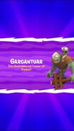 The screen shown when playing the level and seeing Gargantuar for the first time
