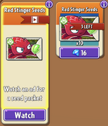 Red Stinger's seeds in the store