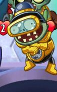 Impfinity's pose when a plant hero is hit over 4 damage or legendary zombie is played