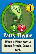 The player receiving Party Thyme from a Premium Pack before update 1.6.27