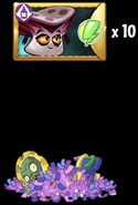 Obtaining Vamporcini's seed packets from a piñata