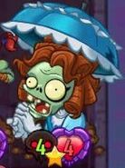 Parasol Zombie with the Deadly trait