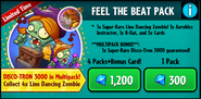 Aerobics Instructor on the advertisement for the Feel the Beat Pack