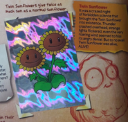 Twin Sunflower in Plants vs. Zombies: Sticker Album