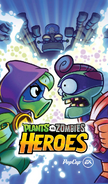 Super Brainz on the title screen, along with Green Shadow, Dr. Zomboss and the Hero-Tron 5000