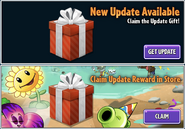 Snorkel Zombie in one of the advertisements of claiming the update reward