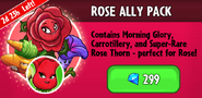 Briar Rose on the advertisement for the Rose Ally Pack