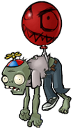 Balloon Zombie in-game sprites