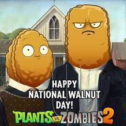 On a piece of promo art with Wall-nut to celebrate National Walnut Day