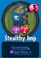 The player receiving Stealthy Imp from a Premium Pack