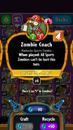 Zombie Coach's old statistics