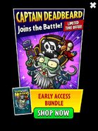 Captain Deadbeard on the advertisement for the Early Access Bundle