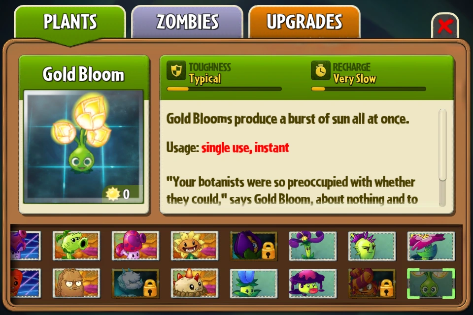 Gold Bloom Plants vs. Zombies Wiki Tiếng Việt Fandom