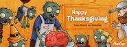 Buckle Conehead Zombie togther with Cooking Zombie and Mom Zombie on a banner