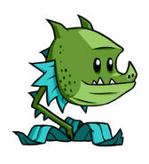 Concept art of Snapdragon, looks similar to the unused Water Dragon from Plants vs. Zombies: All Stars (Plants vs. Zombies 2)