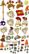 Roman Zombie and his variants sprites