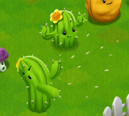 Unused Puff-shroom on the left (Plants vs. Zombies Adventures)