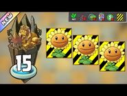 Plants vs Zombies 2 - Ancient Egypt Day 15 -Plants Lvl 1 & No Premium-