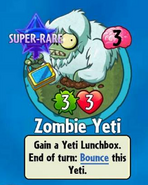 The player receiving Zombie Yeti from a Premium Pack