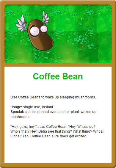 plants vs zombies 1 coffe bean image