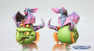 Concept model renders of the Franky Flappy-Bat hat (Plants vs. Zombies: Battle for Neighborville)