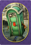 Outhouse Zombie's Sticker card in Garden Warfare