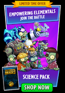 Zombot Drone Engineer in an advertisement for the Science Pack