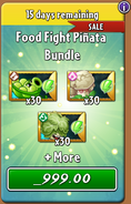 Sling Pea's seed packets in the Food Fight Piñata Bundle