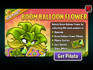 Boom Balloon Flower in an advertisement